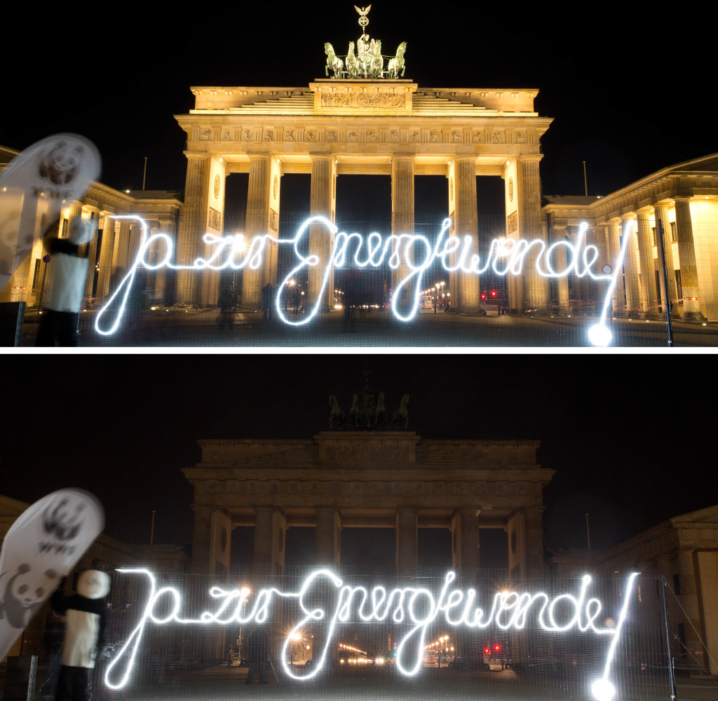 Earth Hour in Berlin Foto: pa/dpa