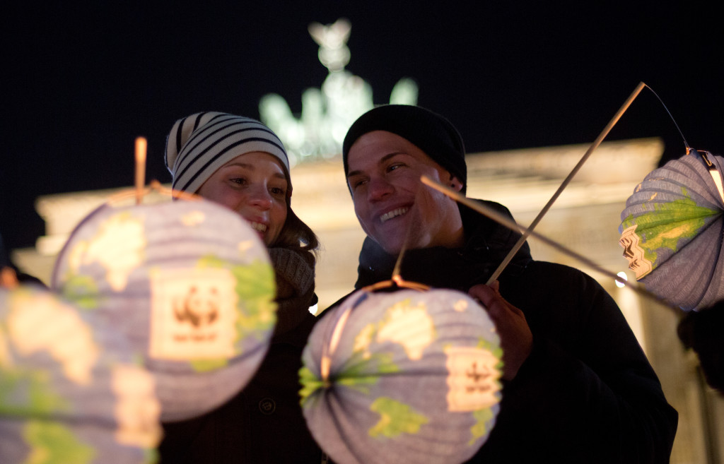 Earth Hour in Berlin Foto: pa/dpa