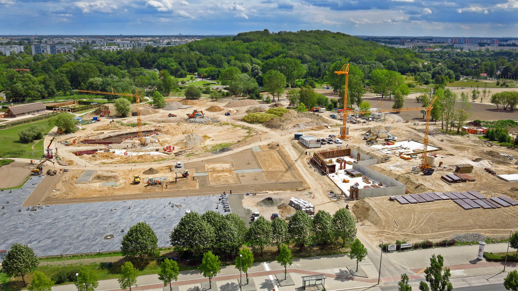 Baustelle am künftigen IGA-Haupteingang „Gärten der Welt“„ am Blumberger Damm Foto: Contempo Zeitraffer